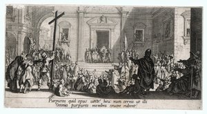 La Grande Passion, uma de 7 gravuras ... (gravura) de Jacques Callot