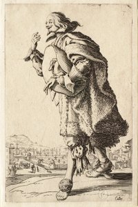 A nobreza: O cavalheiro que cumprimenta segurando o chapéu debaixo do braço de Jacques Callot