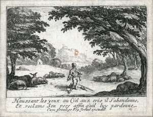 A vida do filho pródigo ... (gravura) de Jacques Callot