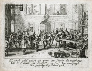 A vida do filho pródigo ... (gravura) de Jacques Callot