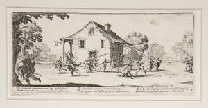 La maraude, placa 4 da série Les grandes miseres de la guerre de Jacques Callot