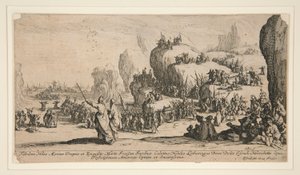 Atravessando o Mar Vermelho de Jacques Callot