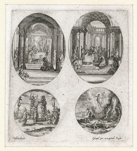 Os milagres da Paixão ... (gravura) de Jacques Callot