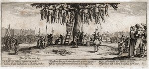 As misérias e os infortúnios da guerra ... (gravura) de Jacques Callot