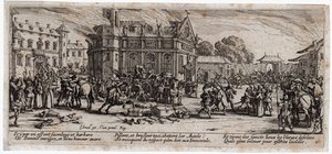 As misérias e os infortúnios da guerra ... (gravura) de Jacques Callot