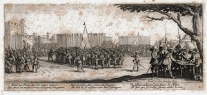 As misérias e os infortúnios da guerra ... (gravura) de Jacques Callot