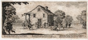 As misérias e os infortúnios da guerra ... (gravura) de Jacques Callot
