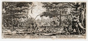 As misérias e os infortúnios da guerra ... (gravura) de Jacques Callot