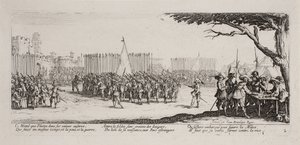 As misérias e infortúnios da guerra (lâmina 2) de Jacques Callot