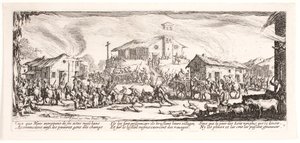 As misérias e infortúnios da guerra (blad 7) de Jacques Callot