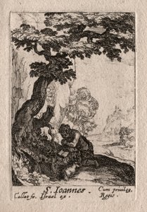 Os Penitentes: São João Batista. de Jacques Callot