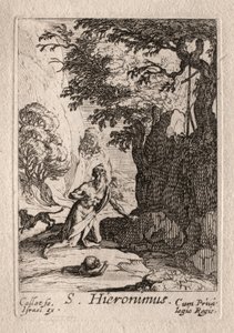 Os Penitentes: St. Jérome. de Jacques Callot