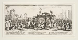 As grandes misérias da guerra: N.º 14 - A roda de Jacques Callot