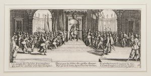 As grandes misérias da guerra: Não. 18 - Distribuição de recompensas de Jacques Callot