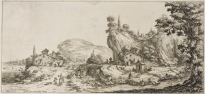Carregando mercadorias, de várias cenas projetadas em Florença de Jacques Callot