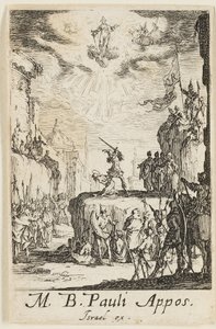 Martírio de São Paulo, lâmina dois de Os Martírios dos Apóstolos de Jacques Callot