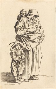 Mãe e três filhos de Jacques Callot