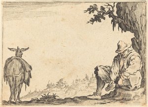 Camponês tirando o sapato de Jacques Callot