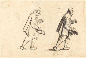 Camponês com chapéu na mão de Jacques Callot