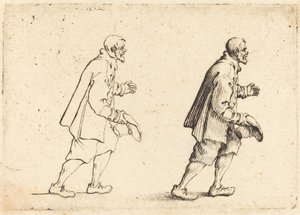 Camponês com o Chapéu na Mão, c. 1617. de Jacques Callot