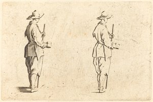 Camponês com um copo de Jacques Callot