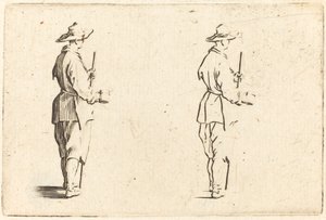 Camponês com um copo de Jacques Callot