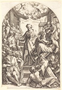 Pedro ressuscitando Tabita de Jacques Callot