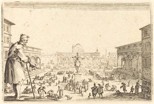 Praça SS. Annunziata, Florença de Jacques Callot