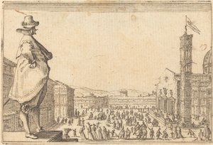 Praça do Duomo, Florença de Jacques Callot