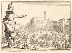 Piazza della Signoria, Florença, c. 1622. de Jacques Callot