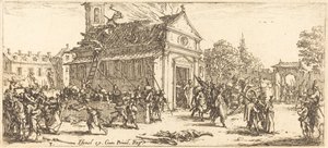 Saqueando um Mosteiro de Jacques Callot