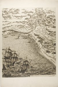 Placa Seis de O Cerco de La Rochelle de Jacques Callot