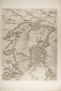 Placa Dois do Cerco de La Rochelle de Jacques Callot