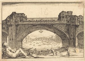 Ponte Vecchio, Florença de Jacques Callot