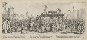 Rad, página 14 da série «Os horrores da guerra» de Jacques Callot
