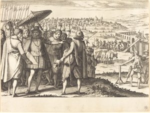 Restauração do Aqueduto de Pisa de Jacques Callot
