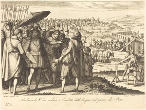 Restauração do Aqueduto de Pisa de Jacques Callot