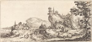 Retornando para casa da caça, provavelmente c. 1630. de Jacques Callot