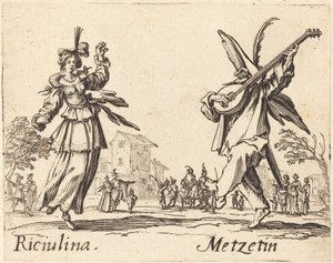 Riciulina e Metzetina de Jacques Callot