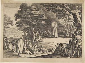 Santo Amond, São Nicolau ou São Severino de Jacques Callot