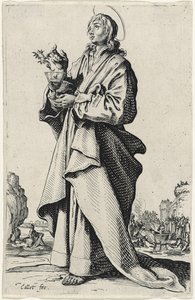 São João Evangelista de Les Grands Apôtres (Os Grandes Apóstolos), 1631 de Jacques Callot