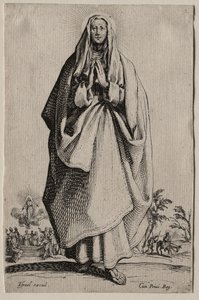 Santos da Virgem Maria do Salvador Ícones/Les Grands Apôtres (Os Grandes Apóstolos): La Sainte Vierge (A Santa Virgem) de Jacques Callot
