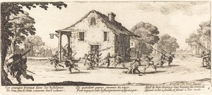 Cena de pilhagem de Jacques Callot
