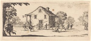 Cena de pilhagem de Jacques Callot