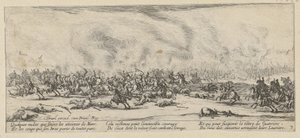 Batalha, folha 3 da série «Horrores da Guerra» de Jacques Callot