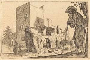 O Pastor e as Ruínas de Jacques Callot