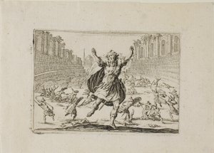 Escaramuça no Circo, de Os Caprichos de Jacques Callot