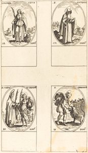 Santo António; Santa Prisca; São Germânico; Sts. Fabiano e Sebastião de Jacques Callot