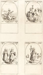 São Calistrato; Sts. Cipriano e Justina; Sts. Comus e Damian; São Elzear, Conde de Jacques Callot