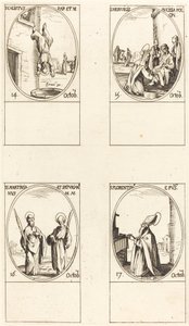 St. Calixto; St. Edwiges; Sts. Martiniano e Saturiano; St. Florentino de Jacques Callot